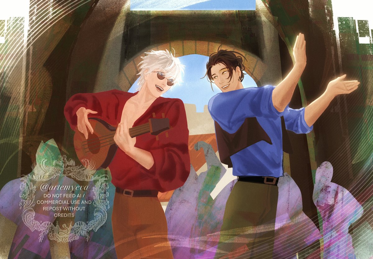 On the trail we blaze! 
#theroadtoeldorado #eldorado #satosugu #goge #jjk #jujutsukaisen #crossover