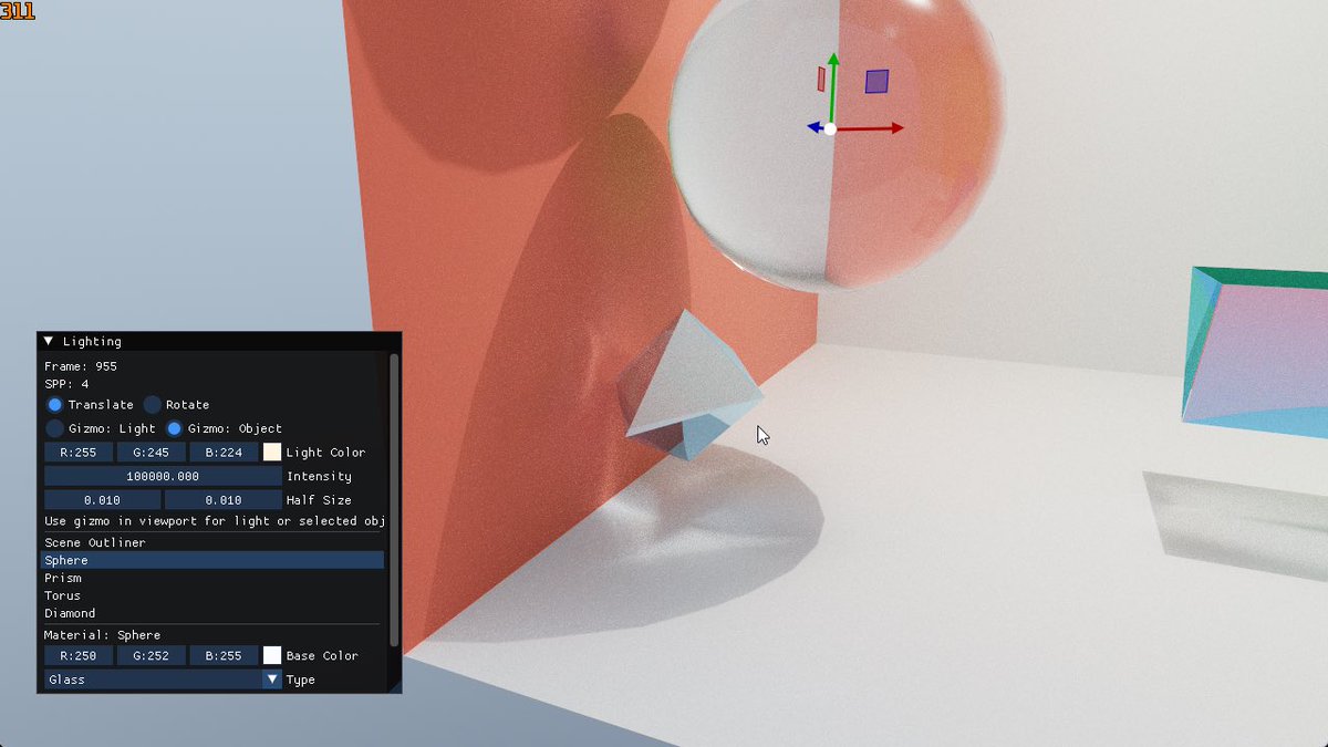 Legend286UK's tweet image. Vulkan path tracing, plain C and Vulkan HWRT #pathtracing #vulkan #graphics #raytracing #rtxon