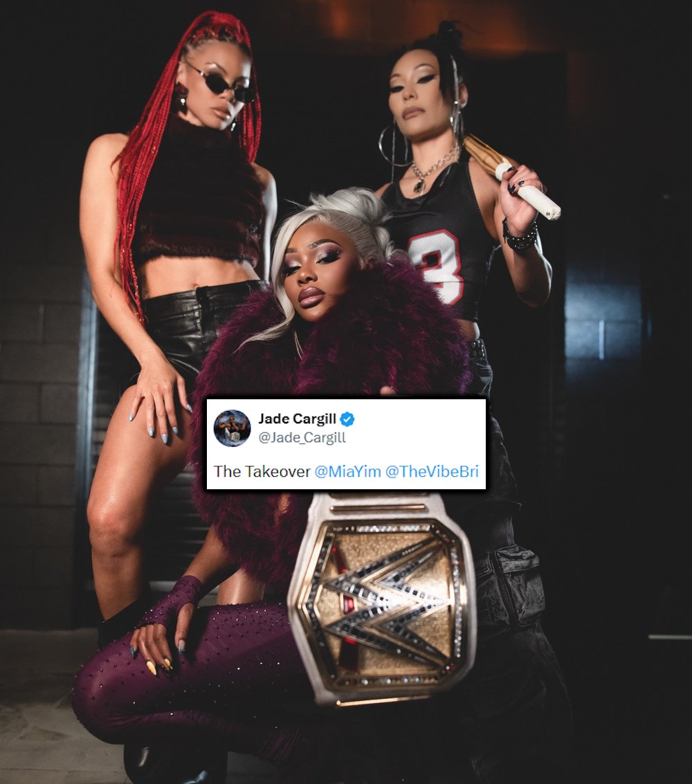 WrestleTalk_TV's tweet image. Jade Cargill on her new group with B-Fab and Michin after WWE SmackDown:

"The Takeover"