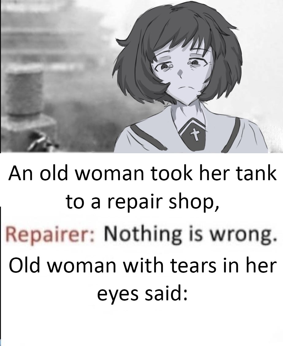 I don't know what else to say, just a sad drawing based off a meme #ガルパン