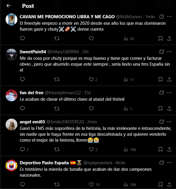 el freestyle en persona📝 tweet media