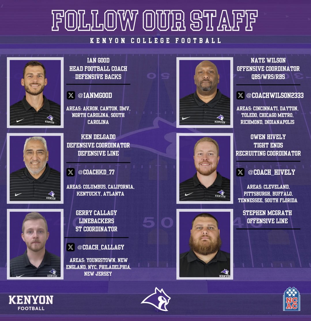Kenyon Football tweet media