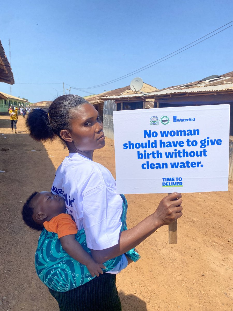 WateraidLiberia's tweet photo. Mothers stood united, petitioning leaders for clean water, decent toilets &amp; hygiene in health facilities starting with Grand Cape Mount County. “Every woman deserves safe childbirth, free from death/infection,” they declared. Part of @WaterAid’s #TimeToDeliver Campaign. https://t.co/9gI4JasIVO