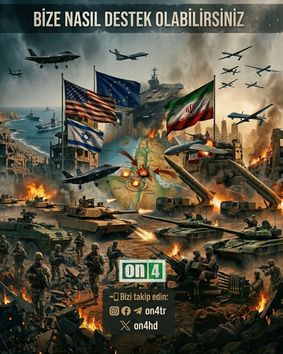 📢 On4 TV’den destek çağrısı!

Değerli izleyicilerimiz,

Ana akım medyanın gerçekleri yansıtmadığı; Müslümanlara karşı ABD ve İsrail’in övüldüğü bu dönemde, hak ve haklıdan yana olarak gelişmeleri sizlere aktardığımız sosyal medya hesaplarımıza 1 dakikanızı ayırarak destek