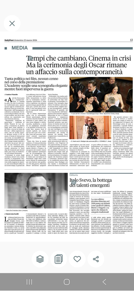 andreavianel's tweet photo. Sugli Oscar e dintorni #italypost https://t.co/y64DulJ28j