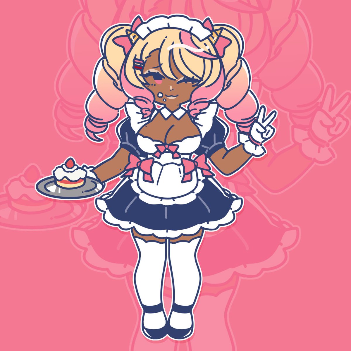 lovelylusans's tweet image. Butler Cinderella 🕊️ and Maid Valentine 🎀