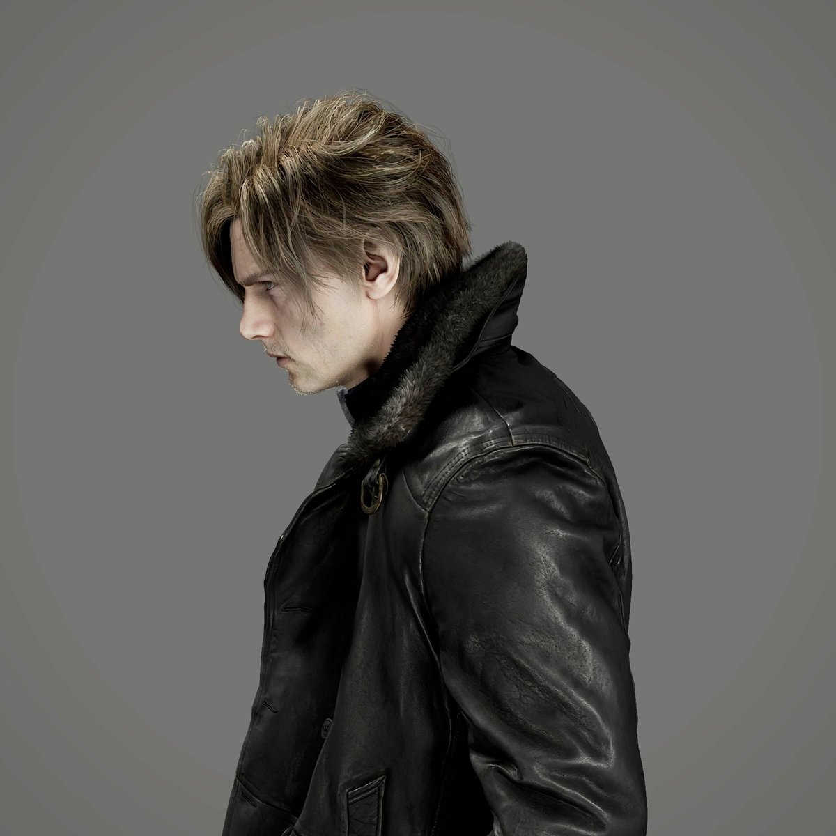 para mí leon se fue encorvando más con los años porque le pesan más las tetas (aparte de que lo estamparon veinte veces contra la pared + está todo garchado por el virus T)