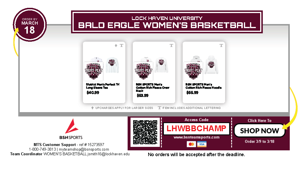 Lock Haven WBB tweet media