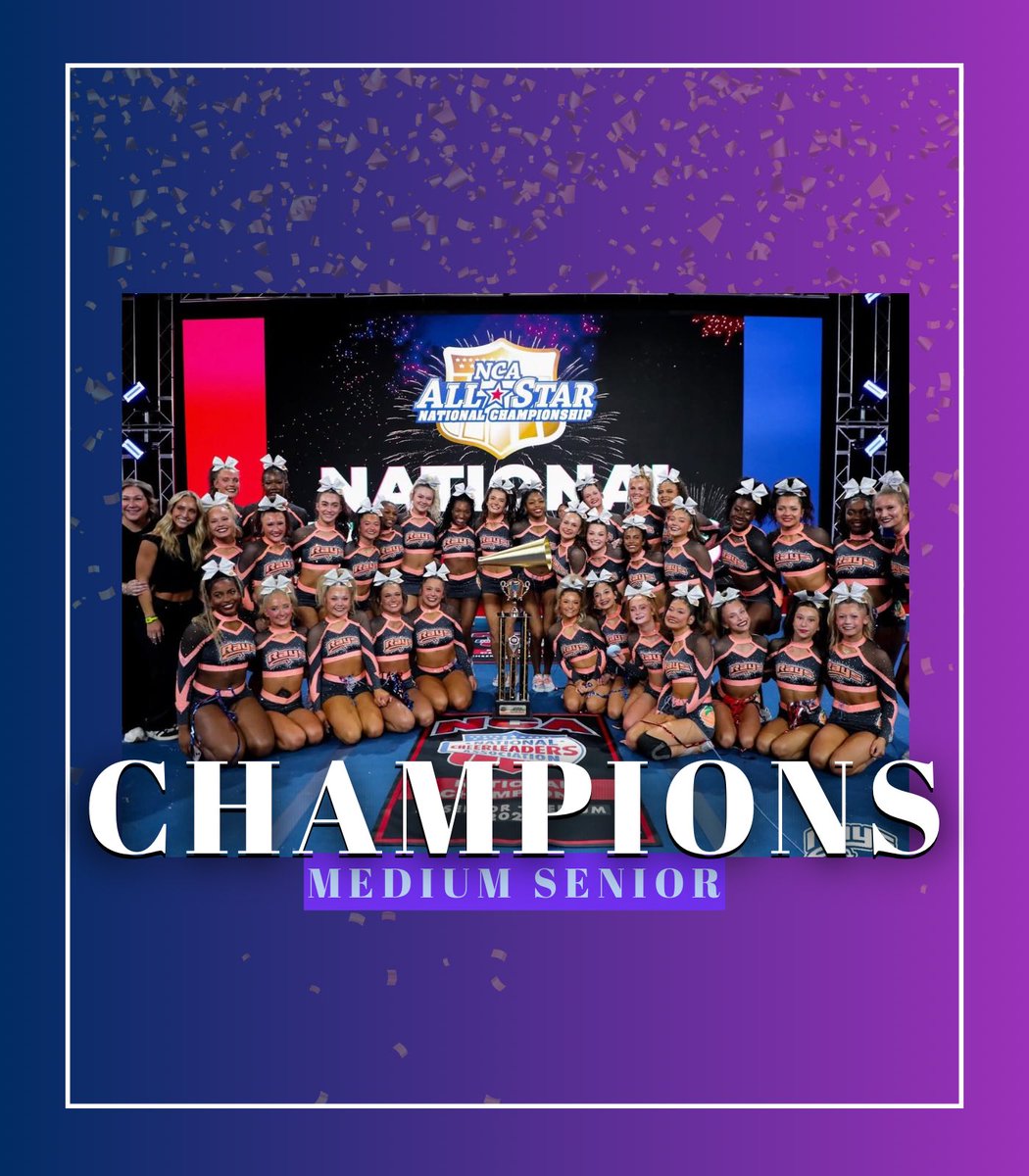 MEDIUM SENIOR

Prediction: Stingray Allstars Peach
Winner: Stingray Allstars Peach