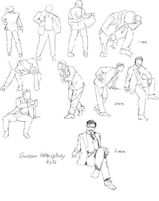 #GESDRAWParty さんの動画で練習してみました。
服を着たモデルさんが描けるの地味に嬉しいかも。

https://t.co/YEPTqIVc8j 