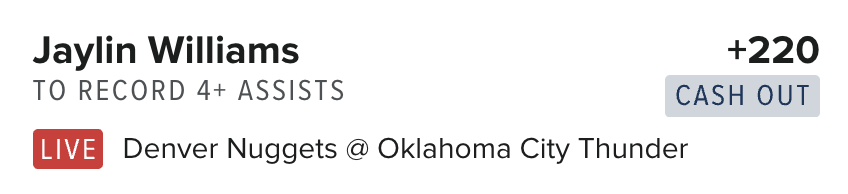 $20.00 to (3) people if Jaylin Williams records 4 assists.

RT + LIKE TO ENTER

Must be following <a href="/GamblersDream/">THE PREMIUM</a>