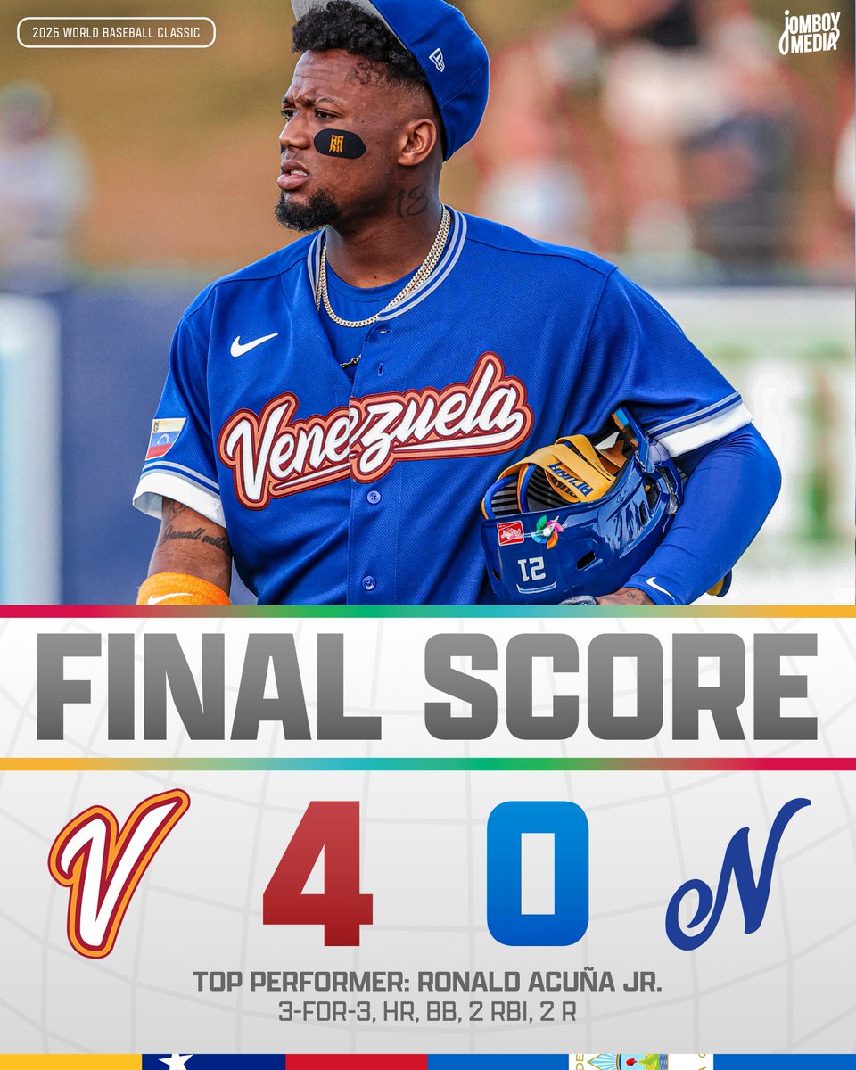 TalkinBaseball_'s tweet photo. Venezuela with the shutout against Nicaragua https://t.co/DBRPIqOCC6