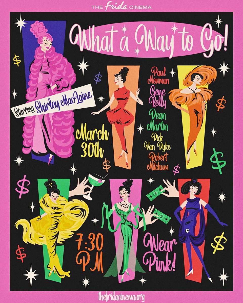 poster I made for What a Way to Go! (1964) aka the most movie ever 💕