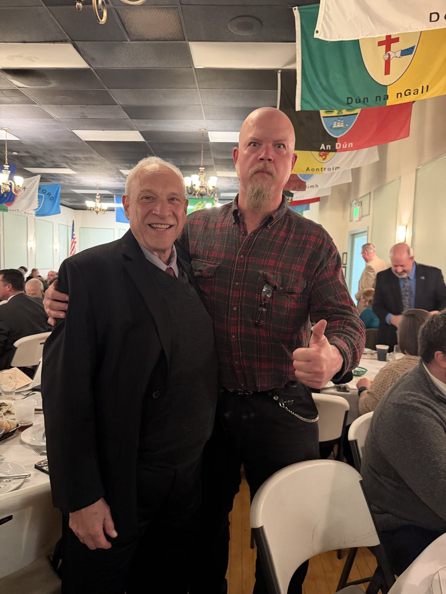 NYSPEF's tweet photo. PEF leaders, led by Secretary Treasurer Joe Donahue and VPs Darlene Williams and Bruce Giddings, attended the American-Irish Legislators Society St. Patrick’s dinner tonight in Albany. https://t.co/iyJNVOagLv