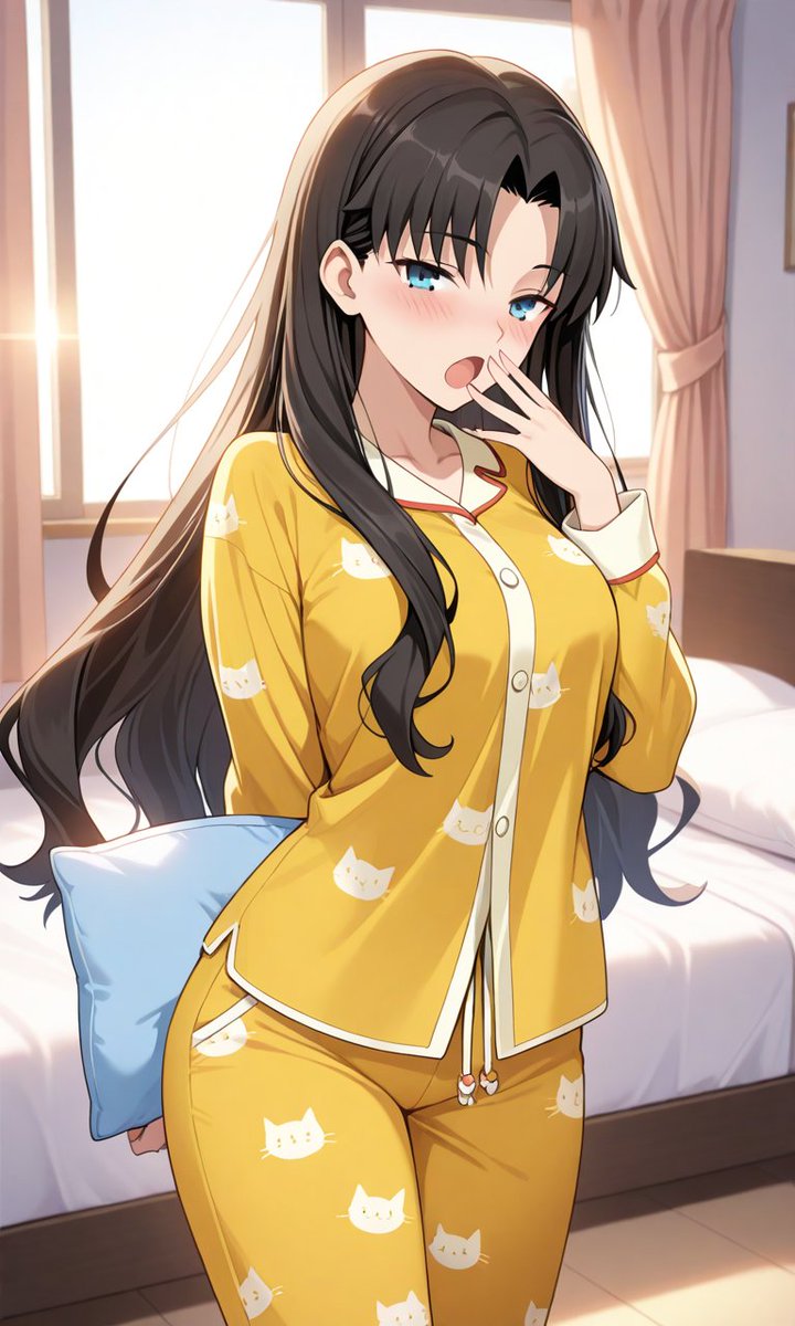 SNoitra889's tweet image. ¡Buenos días!
¿Cómo descansaron anoche?
Por mi parte bien😁
Rin recién levantada con algo de sueño😴
Cuídense mucho el día de hoy☺️
Me voy al trabajo y que tengan un buen día Martes😇

#ToshakaRin #遠坂凛 #FateSeries  #AIart #AIイラスト
