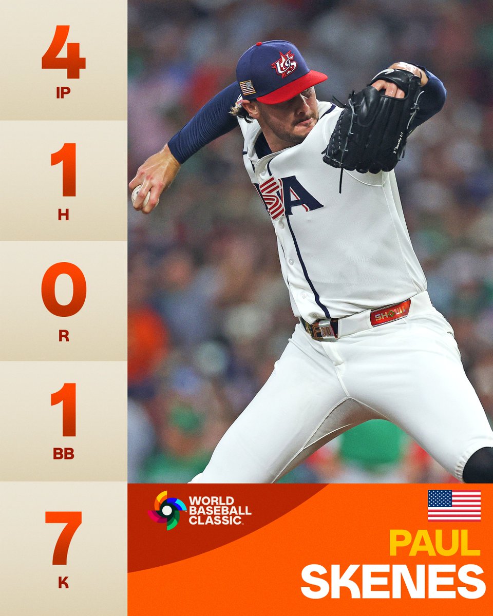 Simply sensational stuff from Paul Skenes 🤩

#WorldBaseballClassic