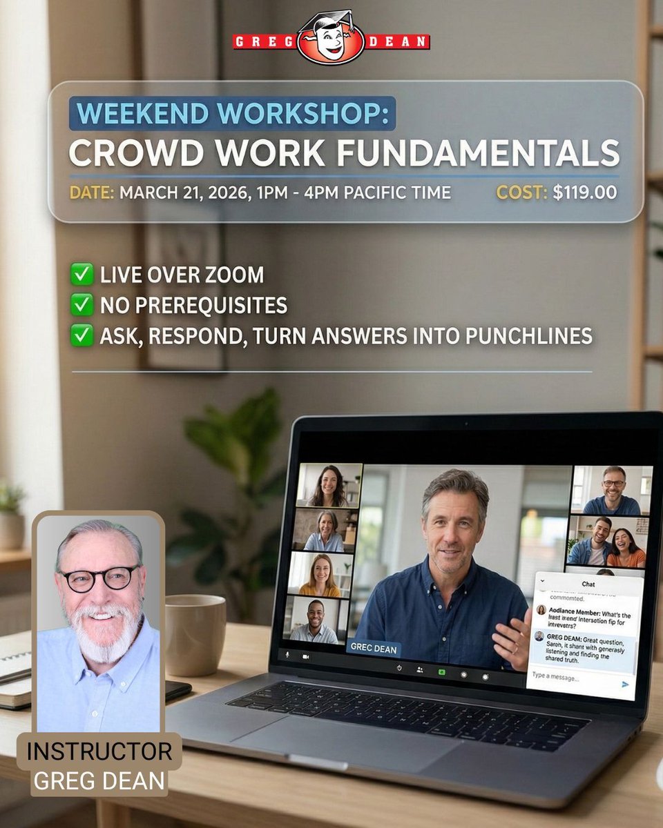 Greg Dean Stand-Up Comedy Classes tweet media