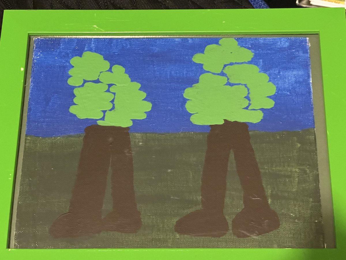 Use one piece of your art to convince  people to follow you.

(Trees Walking, 2005, me)