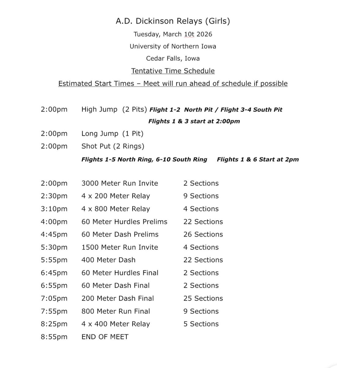 Dickinson Relays tweet media