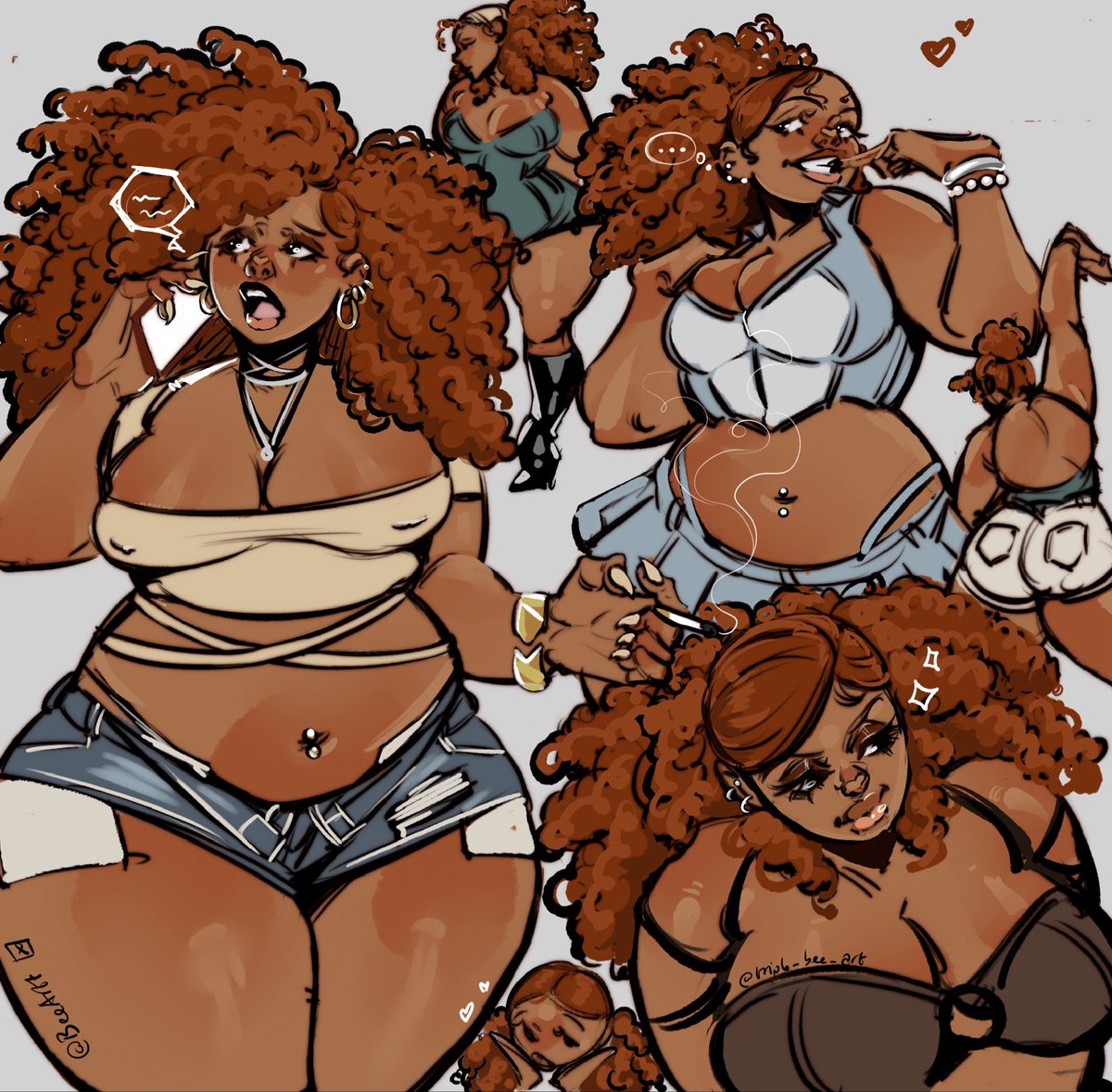 Triple Bee Art tweet media