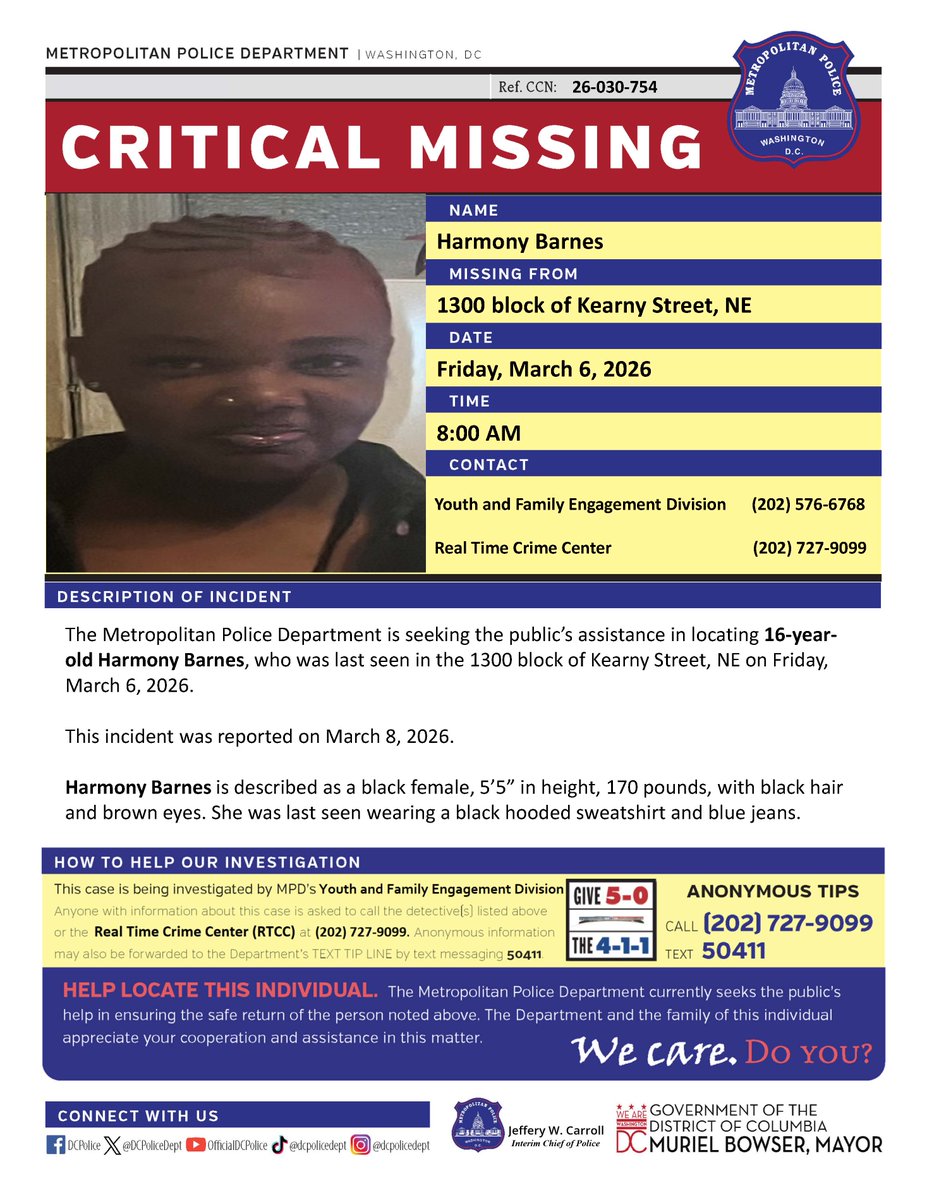 DC Police Department tweet media