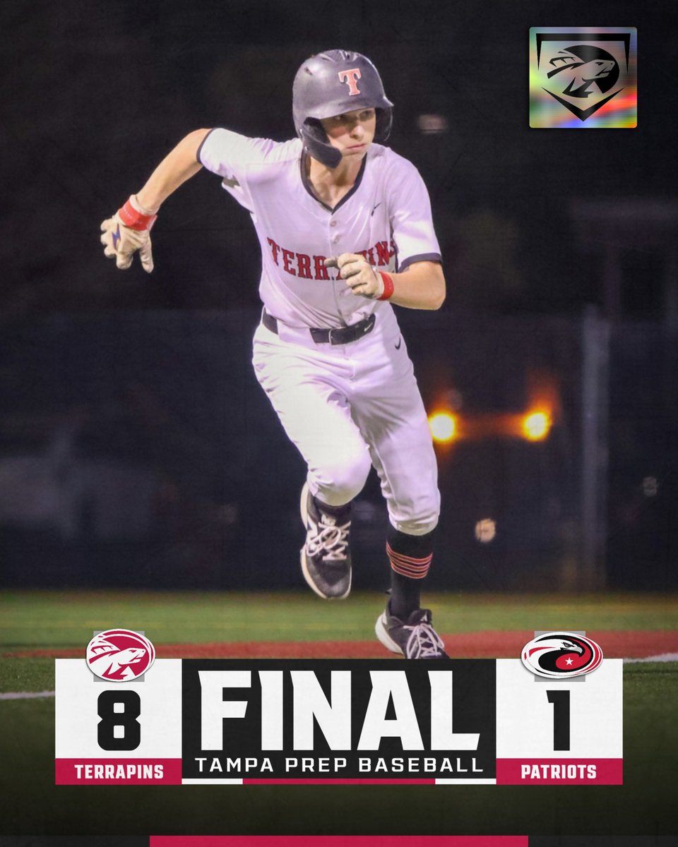 TPrep_Athletics's tweet photo. ⚾️ // 𝗙𝗜𝗡𝗔𝗟:
Tampa Prep 8
Carrollwood Day 1

✔️ L. Akins: W, 5.0 IP, 1 R, 3 H, 5 K
✔️ L. Thornton: 2-3, 2 RBI, 2 SB
✔️ B. Ray: 2-3, 2 RBI

⏭️ 𝗡𝗲𝘅𝘁 𝗨𝗽: vs. Berkeley Prep | Wed. 3/11 | 7 PM

📸 julia_on_the_lens

#Terps4Life 🐢 https://t.co/ZVvfJDEqrJ