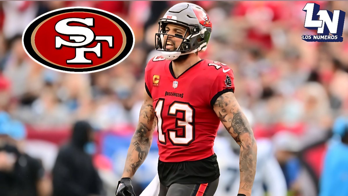 Lo5_Num3ro5's tweet photo. 49ERS FIRMAN A MIKE EVANS 🔴

Los San Francisco 49ers firman al WR Mike Evans a un contrato de 3 años y $60.4 millones de dólares.  

#MikeEvans #49ers #FreeAgency #NFL https://t.co/l9MpgwVSK2