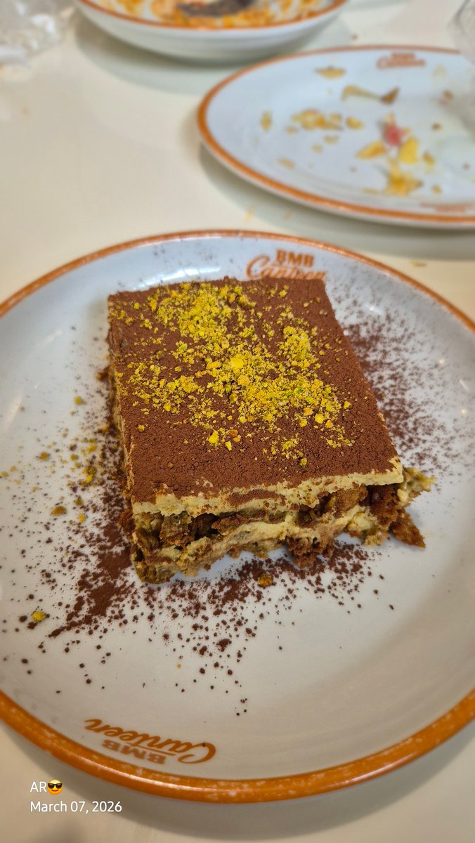 arachmanto's tweet photo. Last but not least...#Dessert.  We had two dessert. The #PistachioTiramisu and #StrawberrySorbet . The tiramisu has a kind of kunafa filling inside so its a bit chewy inside. The sorbet was refreshing and not too sweet. #Mar26 #FoodSpotBDO https://t.co/TBXgkvPMeE