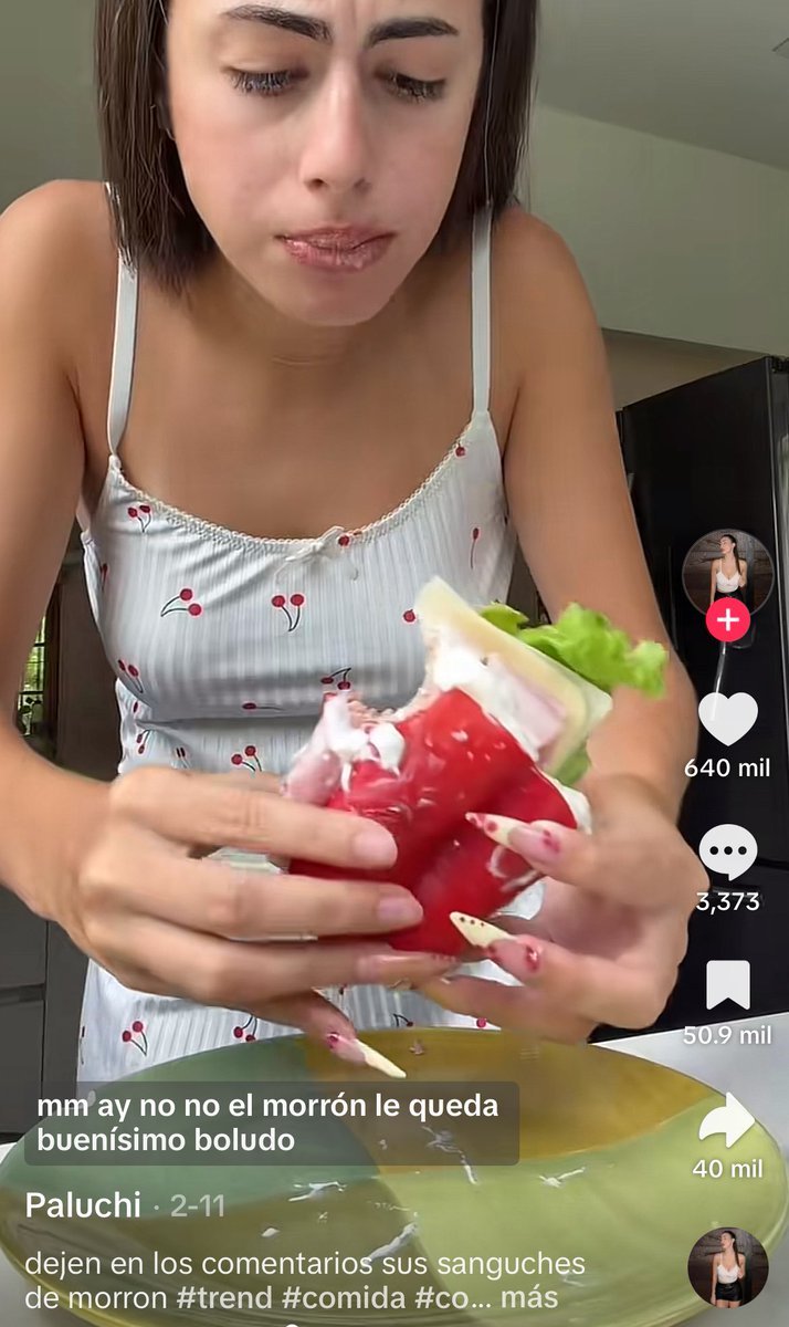 Danelik vio el sandwichito de morron  en TikTok y compró 20kg
#GranHermano