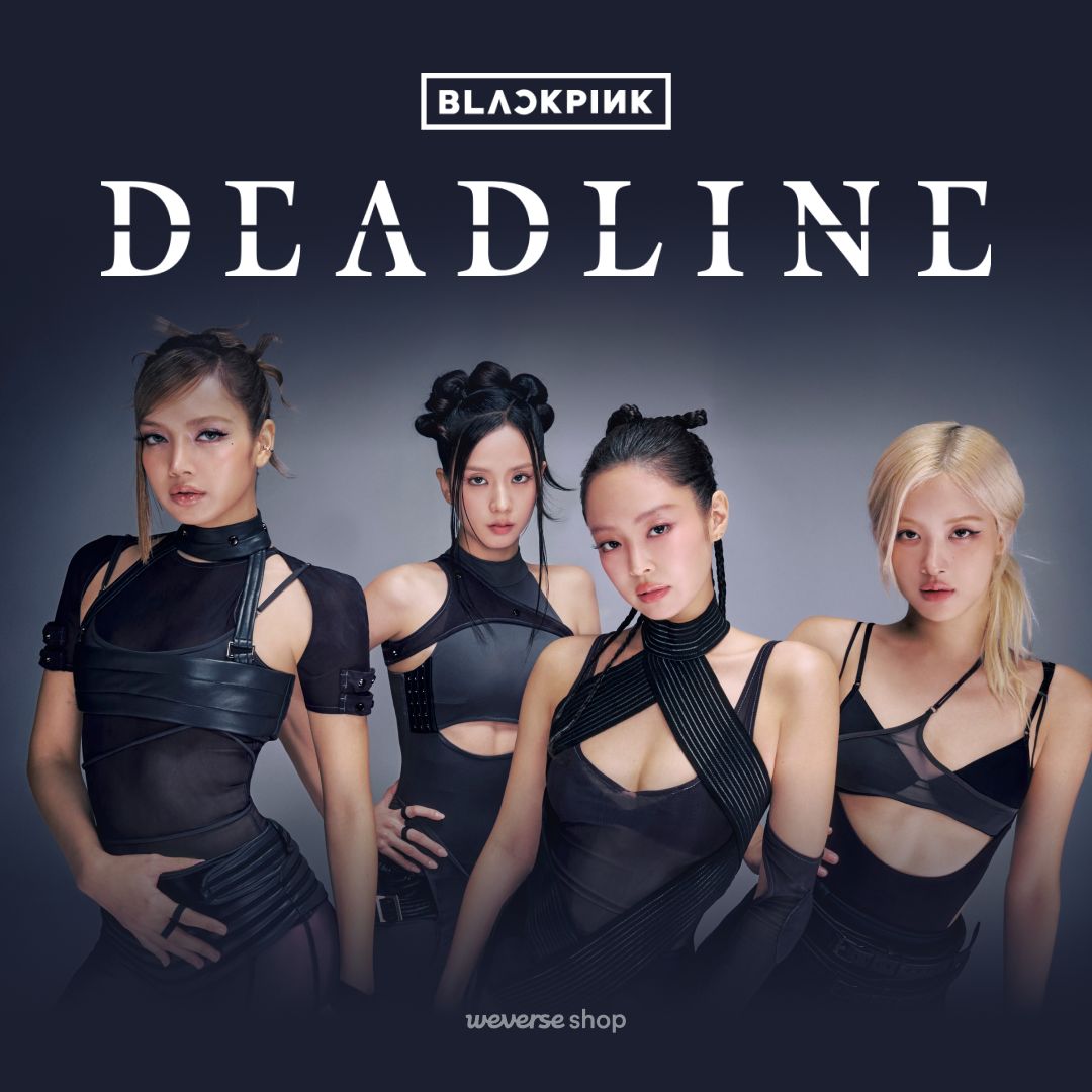 BLACKPINK DEADLINE プルオーバーフーディー　ショート　ブラック BLACKPINK 『DEADLINE』公式商品販売開始🖤🩷 BLACKPINKの魅力が