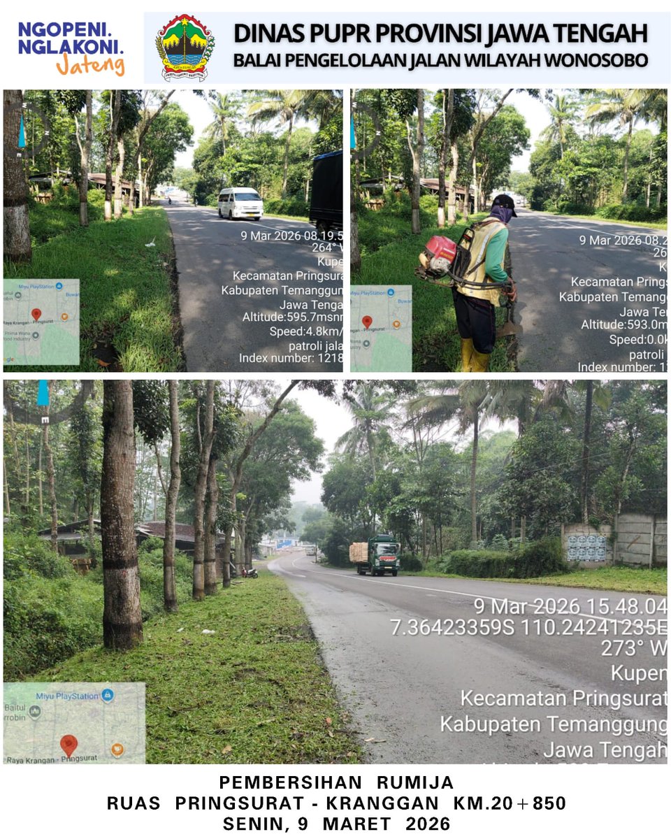 bpjwonosobo7's tweet photo. Sahabat #jalancantik share kegiatan BPJ Wilayah Wonosobo #JatengBebasLubang #AyoKerjaManeh #jalancantik #JatengGayeng
@provjateng
@dpuprjateng
@humasjateng 
Pembersihan rumija ruas Pringsurat - Kranggan. https://t.co/bcSqkAbCsP