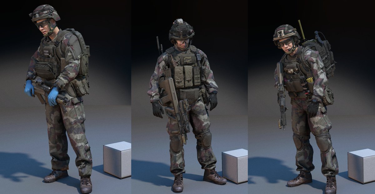 KomradeMatt's tweet image. Progress has been slow... but I am very happy with the updated plate carrier. #Garrysmod #Gmod #3Dmodelling