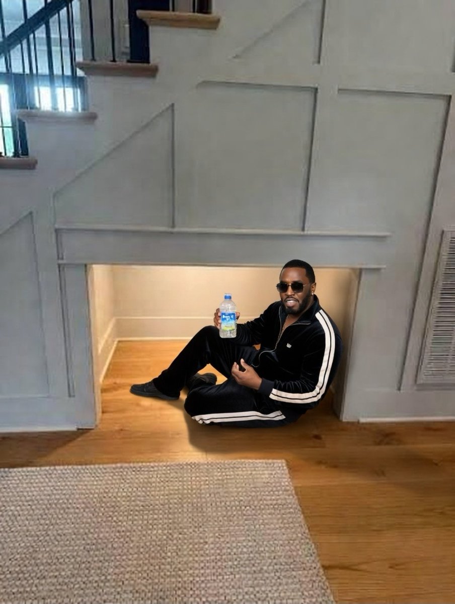 Wtf is P Diddy doing under there? 😳