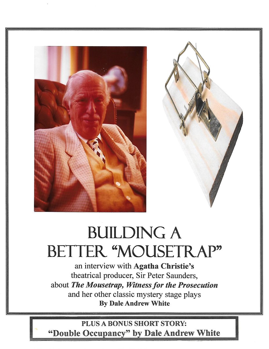#AgathaChristie fans: FREE on #Kindle 3/10-14 BUILDING A BETTER MOUSETRAP interview with Sir Peter Saunders, AC's theatrical producer, about "The Mousetrap," "Witness for the Prosecution" and her other plays amzn.to/40V7Dww <a href="/FreeKindleAU/">Free Kindle eBooks</a> <a href="/FreeKindleAU/">Free Kindle eBooks</a> <a href="/FreeKindleStuff/">Free Kindle Books</a>
