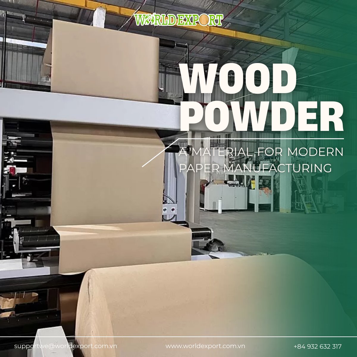WorldExport_VN's tweet image. At World Export, we supply Wood Powder that supports efficient paper production, suitable for printing paper, kraft paper, and carton board. It helps maintain stable quality and improve manufacturing efficiency.
#WorldExport #WoodPowder #PaperManufacturing #PaperIndustry