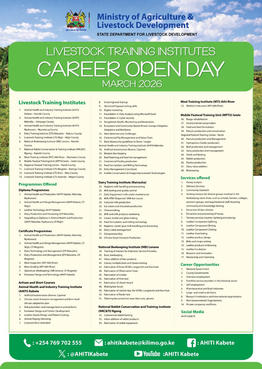 State Department for Livestock Development. tweet media