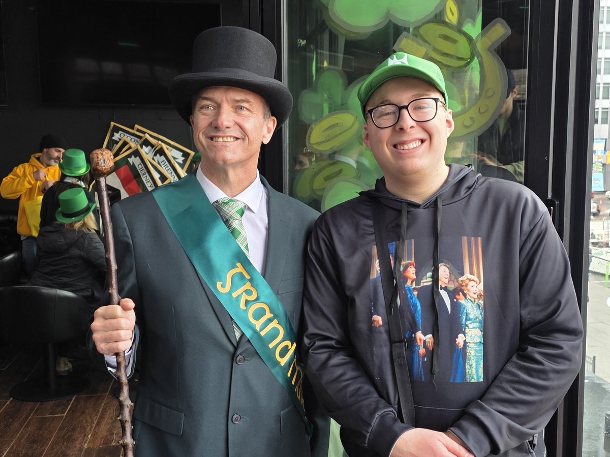 vcallacanada's tweet photo. And of course, it was great to be with the best Grand Marshall the St. Patrick's Day Parade could have asked for in its first year back, @TimTierney! https://t.co/IYXnUb7Nja