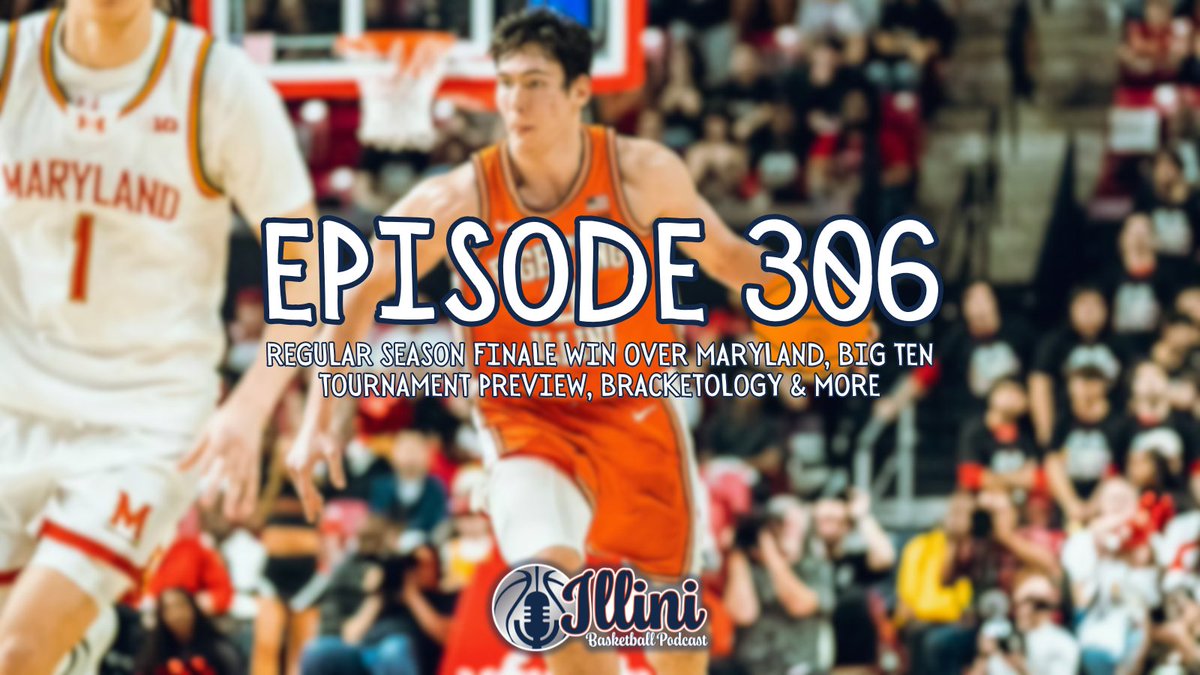 PodcastIllini's tweet photo. Ep. 306 is posted! #Illini 

🟠Win Over Maryland to End Regular Season
🔵BTT Preview
🟠Bracketology
🔵0 Phone Calls

https://t.co/bH6KsuiVR7 https://t.co/8IRYCxgfAw