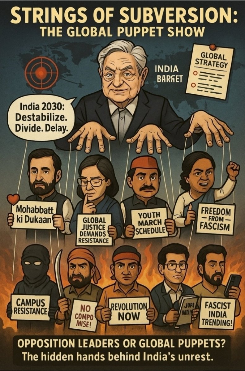 RuKaMa07's tweet image. #INDIalliance 🤡 :

-Critiques of #OpsSindoor🔥🪖
-Undermining🇮🇳 #soverignity
-Opposing #NaxalFree ❌push
-Questioning #EC #ED #SC
-Deriding #Sanatan🕉
-Supporting #Sharia👹
-Mocking #economic 📈 
-Doubting #diplomacy 🌐
-Fueling #divisive 😡narratives

#Traitors #NoMoreHinduVote