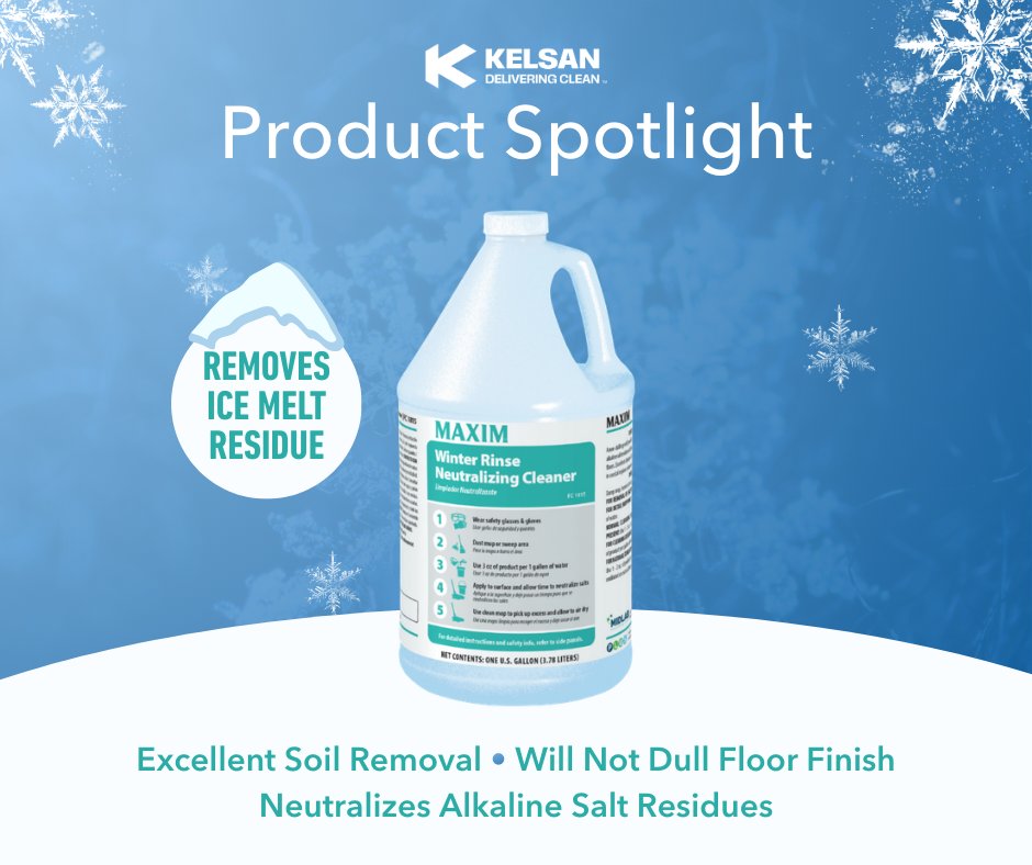 ThinkClean's tweet photo. ✨ Product Spotlight: Winter Rinse Neutralizing Cleaner ✨ Winter weather can leave behind alkaline salt residues that damage &amp; dull your floors. Winter Rinse is a mild acidic cleaner designed to neutralize those residues! Clean smarter this winter. ❄️🧼https://t.co/tgTU89pLB6 https://t.co/huthwYtt80