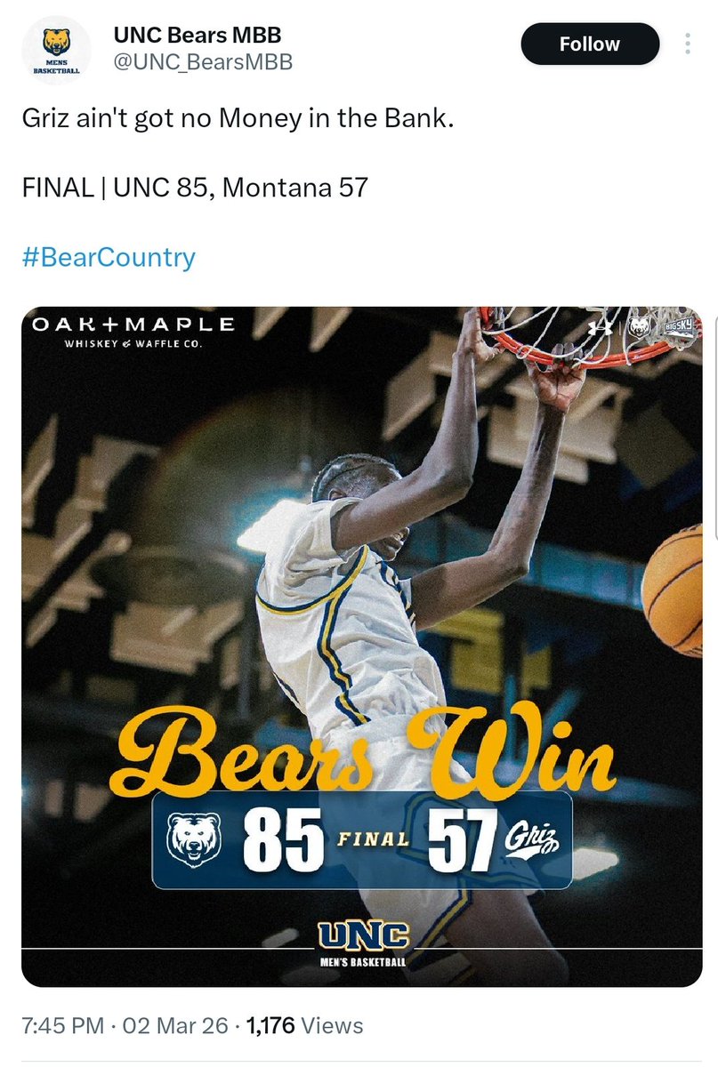 Montana Griz Basketball tweet media