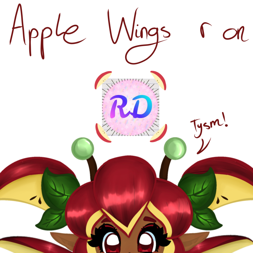 RoyaltyFreeCoco's tweet photo. That's right! The Apple WIngs are now on RoyaleDecals!!! Check em out!!
#royalehigh https://t.co/y6uGRFsCHL