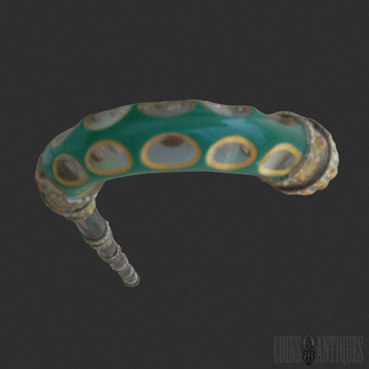 This is a fine and highly decorative ceremonial walking cane