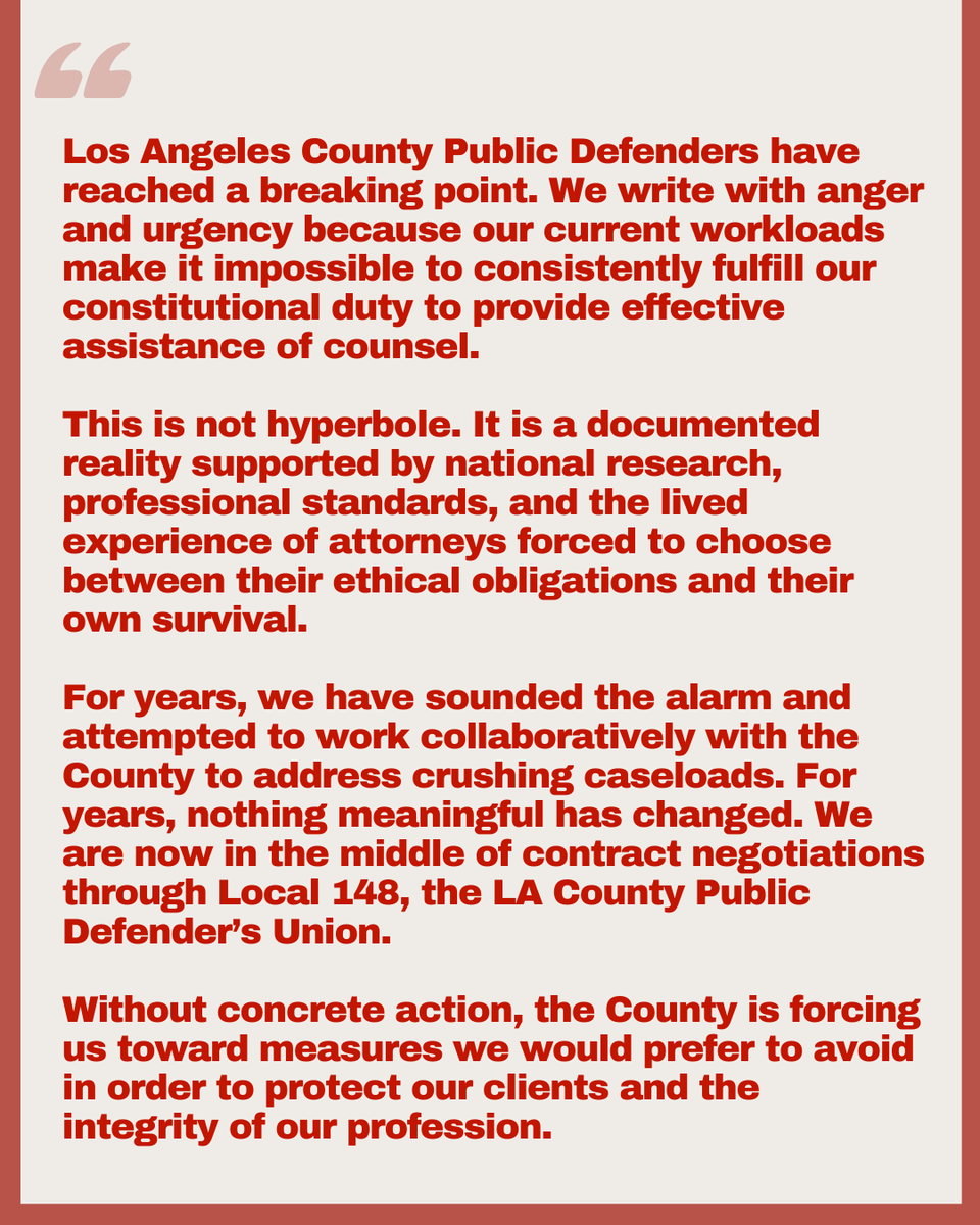 L.A. County Public Defenders Union tweet media