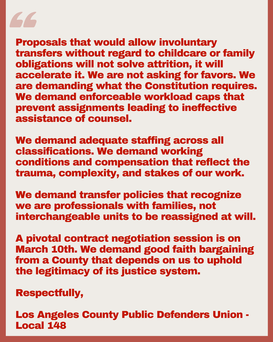 L.A. County Public Defenders Union tweet media