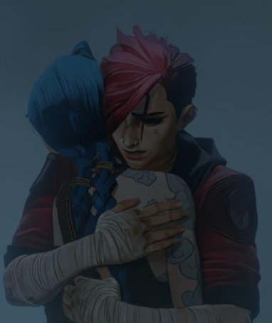 Violetrashie's tweet photo. the way vi shuts her eyes so tight when she hugs someone like she can’t believe she’s holding them or she’s scared it might be the last time 🤧 https://t.co/wJnnM6Mwsz