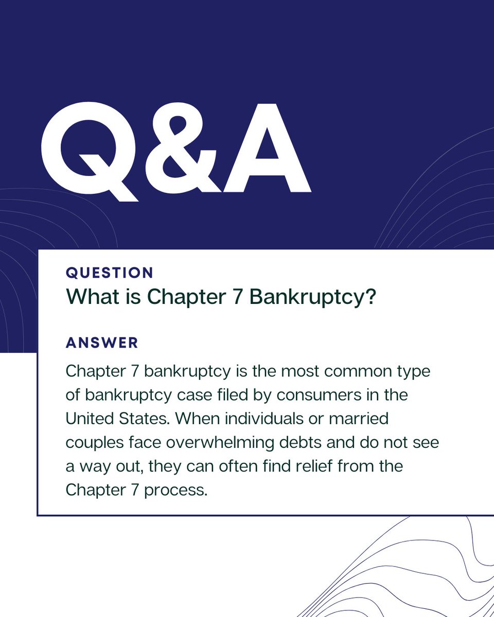 Lucido_Manzella's tweet image. Chapter 7 bankruptcy is not right for everyone, and it can be a complicated process. This is why it is critical to have experienced Chapter 7 bankruptcy attorneys handling your case.
#Bankruptcy #Chapter7Bankruptcy

bit.ly/3XloA2e