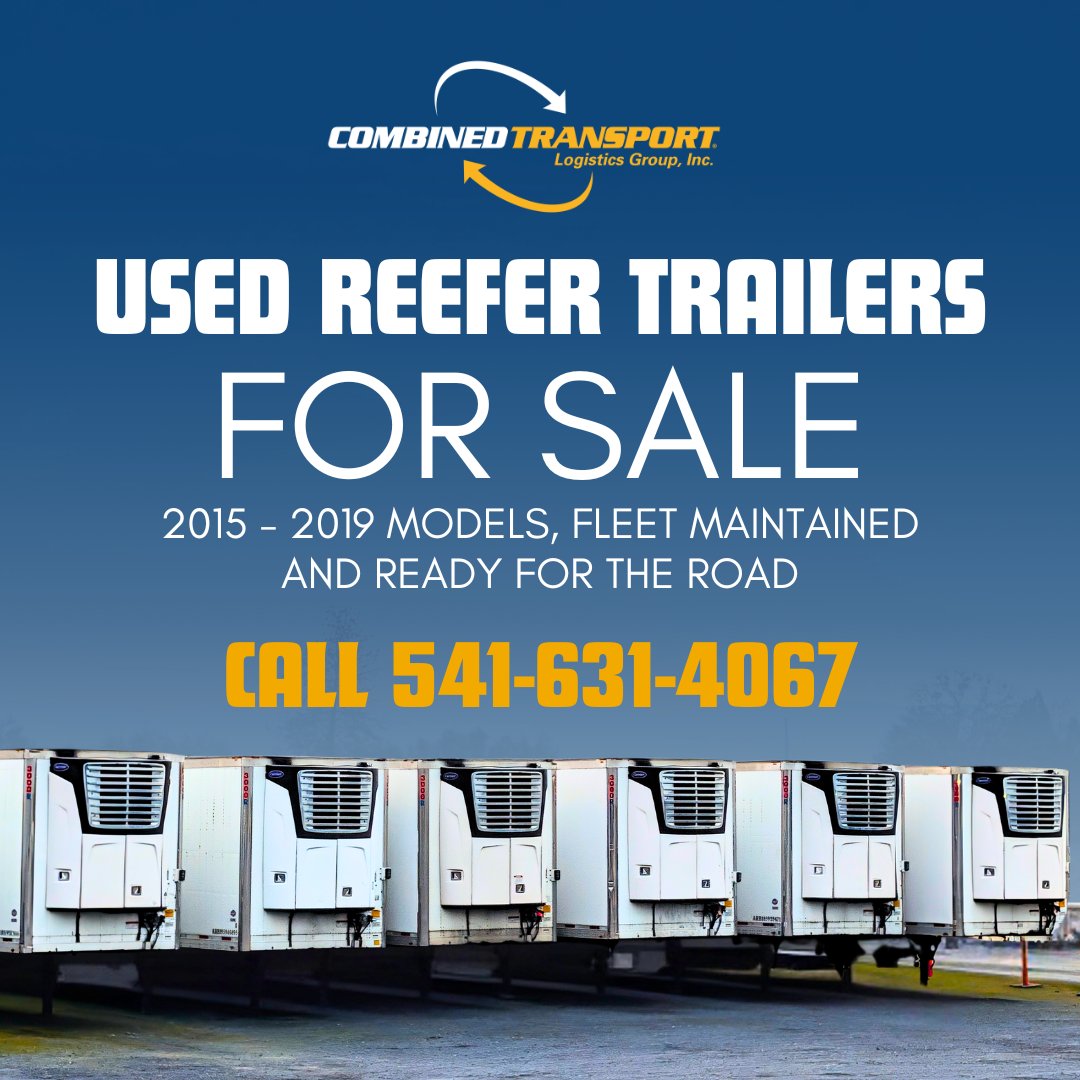 CombinedTranspo's tweet photo. Need a Reefer Trailer? 

#refridgeratedtrailers #reeferdrivers #owneroperators #semidrivers #trailersforsale #truckdrivers https://t.co/ATkEOJCiqj