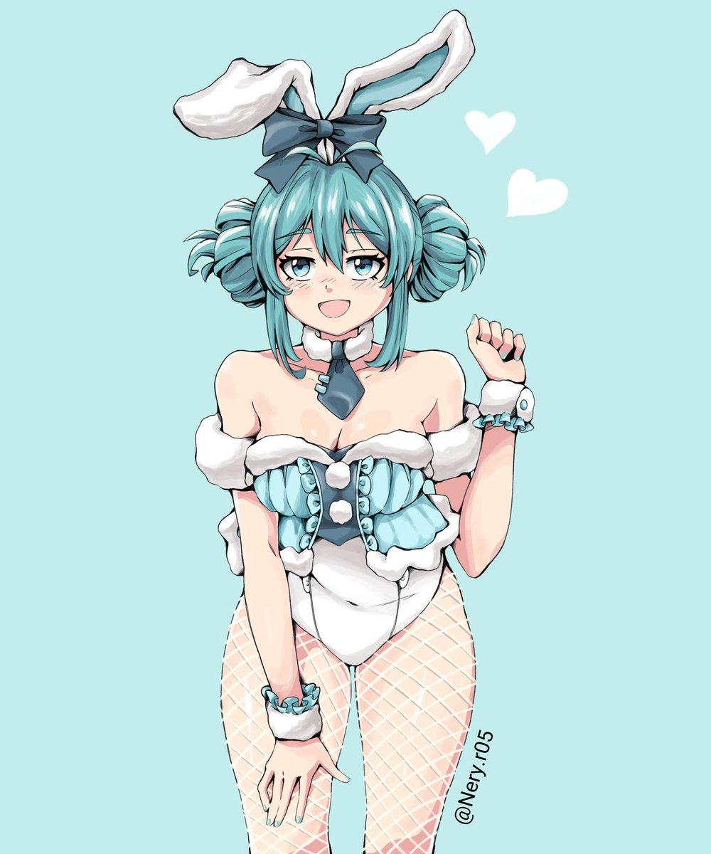 What a cute design of Hatsune Miku in her bunny suit 🐰, isn't it?

#hatsunemiku #miku #fanart