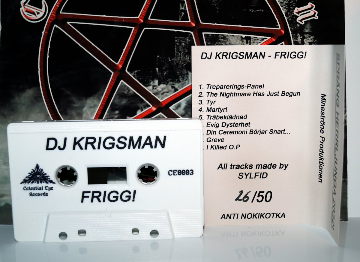 lplikferd's tweet photo. DJ KRIGSMAN -  FRIGG! Cassette Tape

26/50, Released by Celestial Eye Records from Poland

#tanzelcore #djkrigsman #cassette #personalcollection https://t.co/Z9UKPckUZp